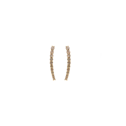 Accedi alla scheda di Bartorelli Italian Jewels ORECCHINI PENDENTI IN ORO ROSA CON DIAMANTI  BROWN - 231-3414-OR