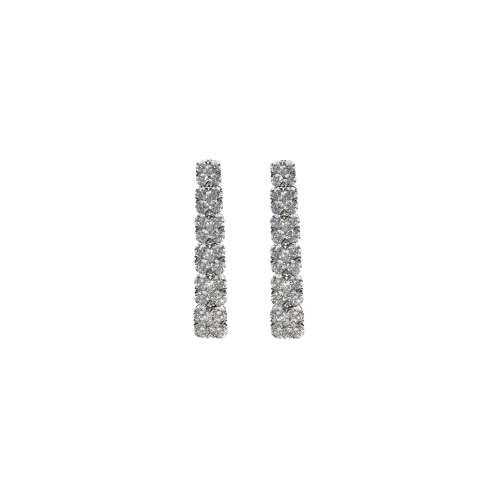 Accedi alla scheda di Bartorelli Italian Jewels ORECCHINI PENDENTI IN ORO BIANCO CON PAV&Eacute; DI DIAMANTI - 1PE0271201/1