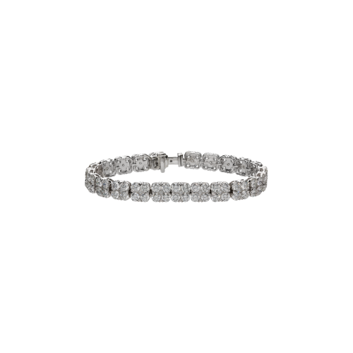 Accedi alla scheda di Bartorelli Italian Jewels BRACCIALE TENNIS A ROSETTE IN ORO BIANCO E DIAMANTI - 1PU0270183/23/3