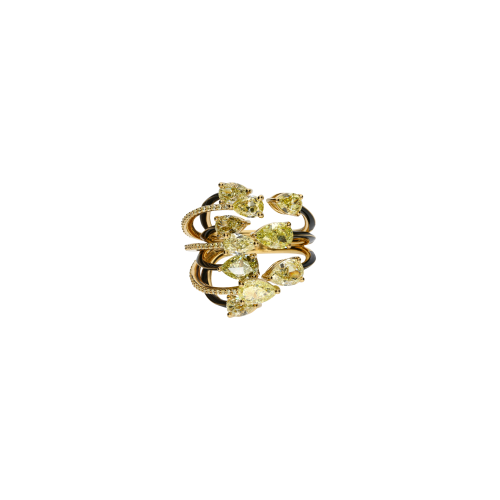 Accedi alla scheda di Bartorelli Italian Jewels ANELLO RAMI IN ORO GIALLO CON  DIAMANTI FANCY YELLOW - VRH03157DYEBLKY