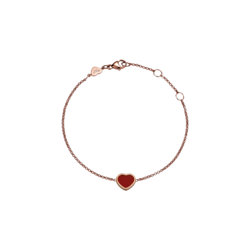Accedi alla scheda di Chopard CHOPARD - BRACCIALE MY HAPPY HEARTS IN ORO ROSA ETICO, CORNIOLA - 85A086-5081 - 85A086