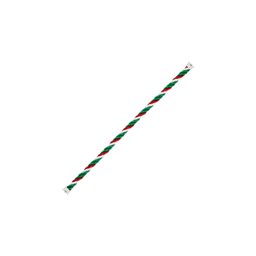 Accedi alla scheda di Fred CABLE EMBLEMA VERDE, BIANCO E ROSSO PER BRACCIALE MODELLO LARGE IN ORO BIANCO E ACCIAIO - 6B1047 - 6B1047