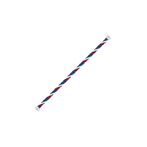 Accedi alla scheda di Fred CABLE EMBLEMA BLU, BIANCO, E ROSSO PER BRACCIALE MODELLO LARGE IN ORO BIANCO O ACCIAIO - 6B1050 - 6B1050