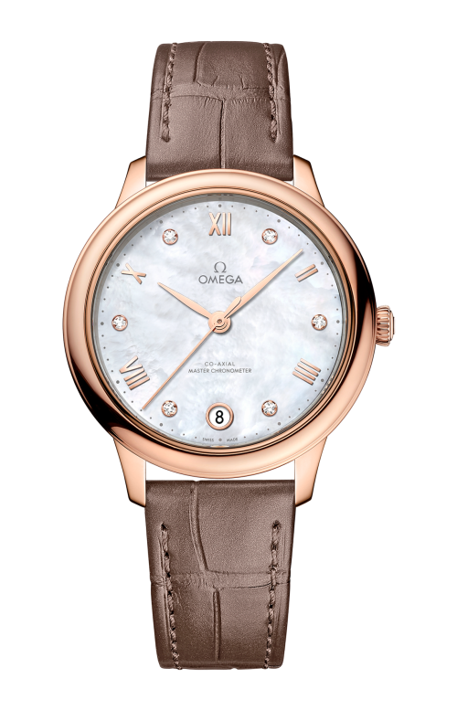 Accedi alla scheda di Omega DE VILLE PRESTIGE 34 MM, ORO SEDNA&trade; SU PELLE - 434.53.34.20.55.001