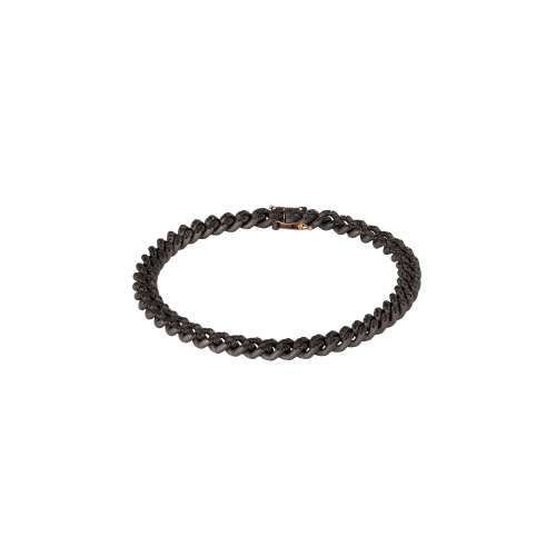 Accedi al prodotto correlato Mano | J . BRACCIALE UOMO GROUMETTE IN TITANIO, DIAMANTI BLACK E ORO ROSSO - GROUBRTBSN - GROUBRTBSN