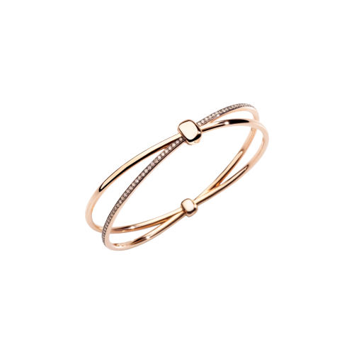 Accedi alla scheda di Pomellato BANGLE POMELLATO TOGETHER IN ORO ROSA CON DIAMANTI BROWN SU ORO ROSA RODIATO NERO - PBC3070O7BKRDBR00 - PBC3070O7BKRDBR00