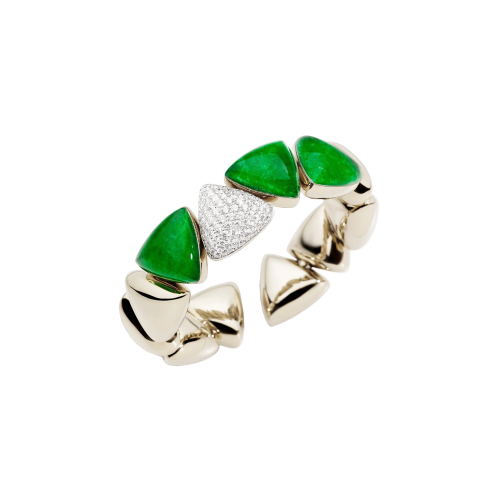 Accedi alla scheda di Vhernier BRACCIALE FRECCIA IN ORO BIANCO NON RODIATO, DIAMANTI, GIADA E CRISTALLO DI ROCCA - PG1401BR401