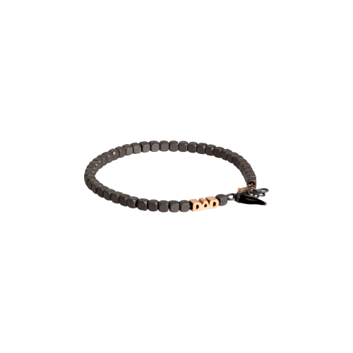Accedi alla scheda di Mano | J . BRACCIALE CUBY DAD IN ORO ROSSO 9 KT E CORNETTO NERO - MINBRTRGCUPDAD - MINBRTRGCUP_DAD
