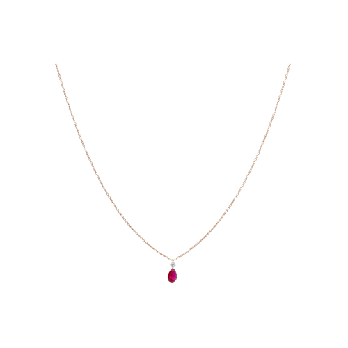Accedi alla scheda di Bartorelli Italian Jewels COLLANA IN ORO ROSA CON RUBINO E DIAMANTE - CO069/22-S0