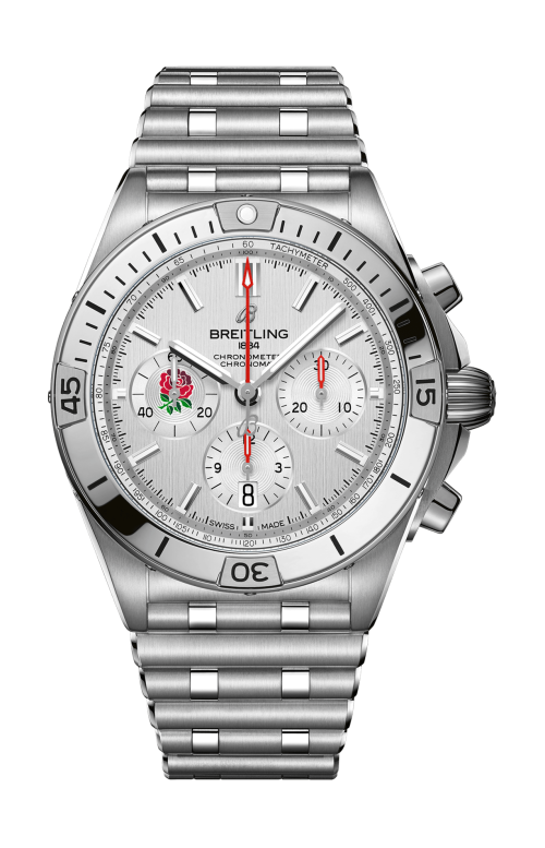 Accedi alla scheda di Breitling CHRONOMAT B01 42 SIX NATIONS ENGLAND - LIMITED EDITION - AB0134A71A1A1