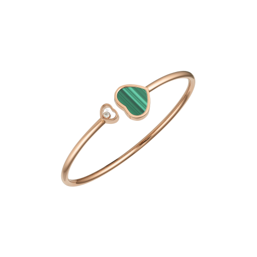 Accedi al prodotto correlato Chopard CHOPARD - HAPPY HEARTS, ORO ROSA ETICO, DIAMANTE MALACHITE - 857482-5110 - 857482