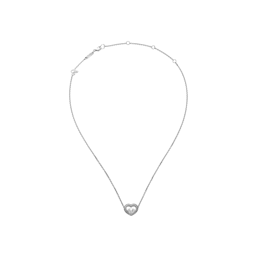 Accedi alla scheda di Chopard COLLANA HAPPY DIAMONDS ICONS, ORO BIANCO ETICO, DIAMANTI - 81A611-1201 - 81A611