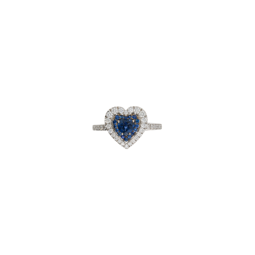 Accedi alla scheda di Bartorelli Italian Jewels ANELLO CUORE IN ORO BIANCO CON DIAMANTI E ZAFFIRO BLU - 1AN1480921/4