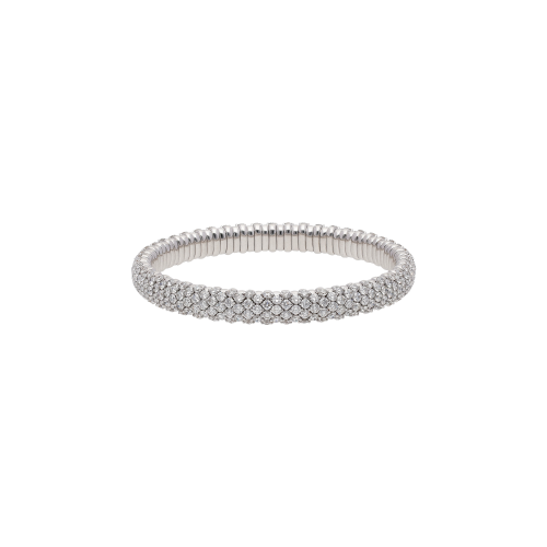 Accedi al prodotto correlato Bartorelli Italian Jewels BRACCIALE ELASTICO IN ORO BIANCO CON PAV&Eacute; DI DIAMANTI BIANCHI - 285-3040