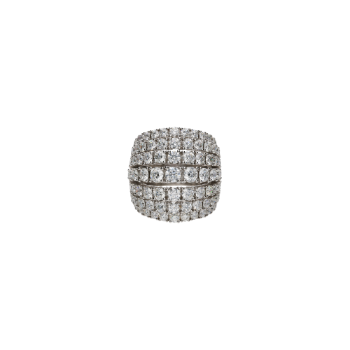 Accedi alla scheda di Bartorelli Italian Jewels ANELLO BOMBATO IN ORO BIANCO FULL PAV&Eacute; DI DIAMANTI - 1AN1790005/3