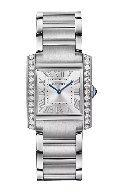 Accedi al prodotto correlato Cartier TANK FRAN&Ccedil;AISE, MODELLO PICCOLO, ACCIAIO, DIAMANTI, QUARZO - W4TA0029