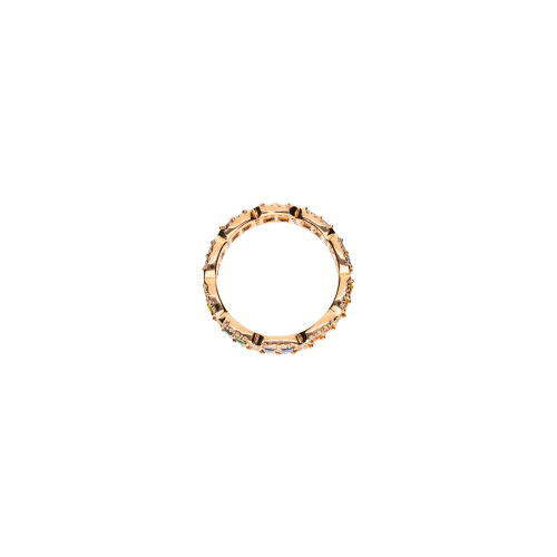 Accedi alla scheda di Bartorelli Italian Jewels ANELLO RAINBOW IN ORO ROSA CON ZAFFIRI MULTICOLOR E DIAMANTI - KR1196MS