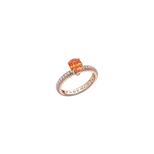 Accedi alla scheda di Faberg&eacute; ANELLO COLOURS OF LOVE IN ORO ROSA CON SPESSARTITE E DIAMANTI - 831RG2326