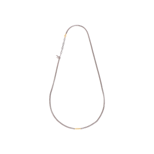 Accedi alla scheda di Mano | J . COLLANA UOMO SCOOBY DOO IN TITANIO ED ELEMENTO IN ORO GIALLO CON CORNETTO IN TITANIO - CATSCOGIRTBAOG