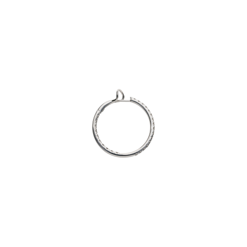 Accedi alla scheda di Bartorelli Italian Jewels ORECCHINI A  CERCHIO IN ORO BIANCO FULL PAV&Eacute; DI DIAMANTI - 117-OR843-4