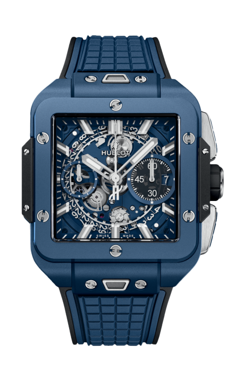 Accedi al prodotto correlato Hublot SQUARE BANG UNICO BLUE CERAMIC 42 MM - 821.EX.5170.RX