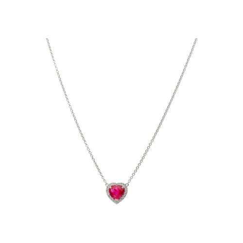 Accedi alla scheda di Bartorelli Italian Jewels COLLANA IN ORO BIANCO CON CUORE PENDENTE RUBINO E DIAMANTI - 372-3046-C