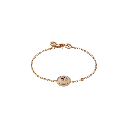 Accedi al prodotto correlato Gucci BRACCIALE GUCCI INTERLOCKING IN ORO ROSA E DIAMANTI - YBA786749001