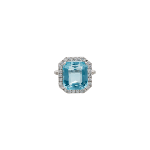 Accedi alla scheda di Bartorelli Italian Jewels ANELLO IN ORO BIANCO CON ACQUAMARINA E DIAMANTI - BAAN235