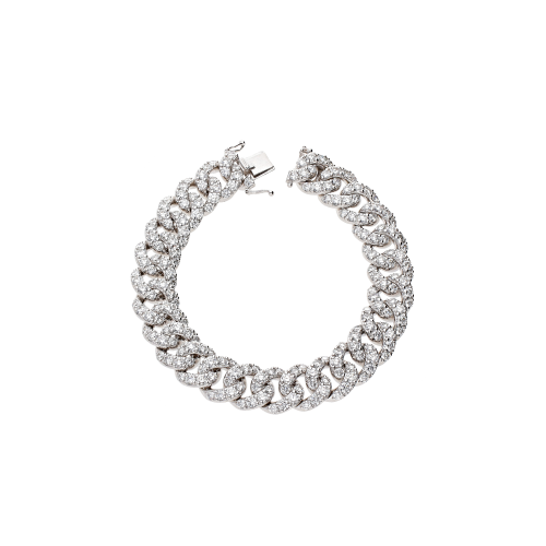 Accedi al prodotto correlato Bartorelli Italian Jewels BRACCIALE GROUMETTE IN ORO BIANCO FULL PAV&Eacute; DI DIAMANTI - 117-B245
