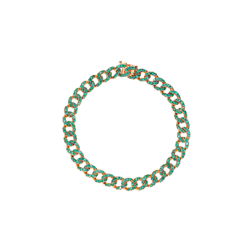 Accedi al prodotto correlato Bartorelli Italian Jewels BRACCIALE GROUMETTE IN ORO ROSA FULL PAV&Eacute; DI SMERALDI - 234-5631