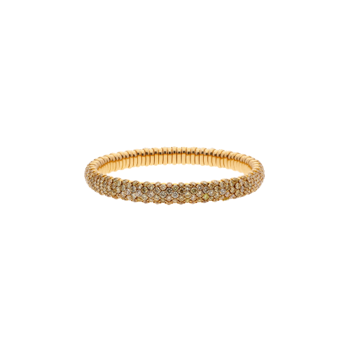 Accedi alla scheda di Bartorelli Italian Jewels BRACCIALE ELASTICO IN ORO ROSA CON PAV&Eacute; DI DIAMANTI FANCY YELLOW - 285-3040