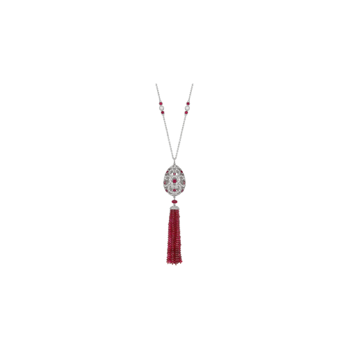 Accedi alla scheda di Faberg&eacute; OVETTO FABERG&Eacute; IMPERIALE IMP&Eacute;RATRICE IN ORO BIANCO E RUBINI CON NAPPA - 1656