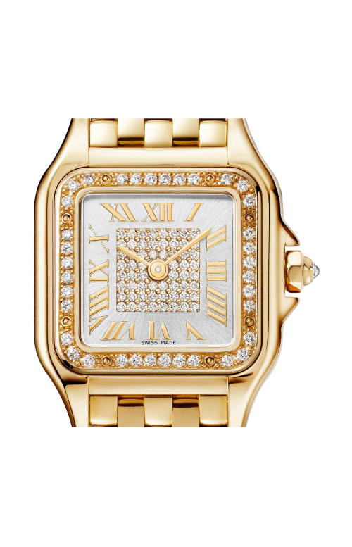 Accedi al prodotto correlato Cartier PANTH&Egrave;RE DE CARTIER MODELLO PICCOLO, ORO GIALLO, DIAMANTI, QUARZO - WJPN0094