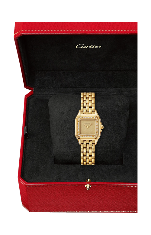 Accedi alla scheda di Cartier PANTH&Egrave;RE DE CARTIER MODELLO PICCOLO, ORO GIALLO, DIAMANTI, QUARZO - WJPN0057