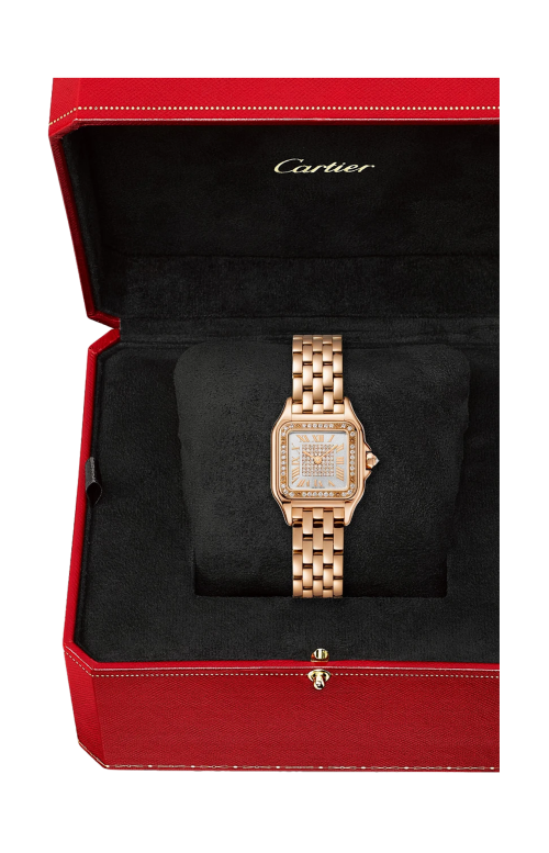 Accedi alla scheda di Cartier PANTH&Egrave;RE DE CARTIER MODELLO PICCOLO, ORO ROSA, DIAMANTI, QUARZO - WJPN0091