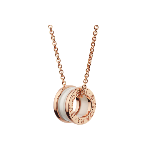 Accedi alla scheda di Bulgari COLLANA B.ZERO1 IN ORO ROSA 18 KT E CERAMICA BIANCA - CL855721