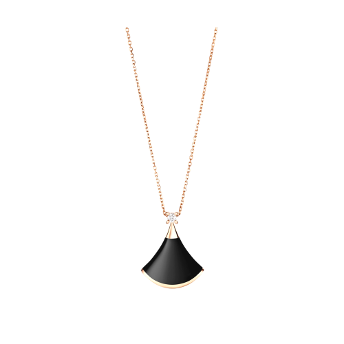 Accedi alla scheda di Bulgari COLLANA DIVAS' DREAM IN ORO ROSA 18 KT CON ONICE E DIAMANTI - LUNGHEZZA 41 - 43 CM - CL859932