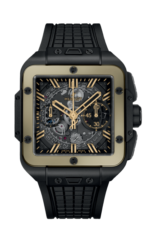 Accedi alla scheda di Hublot SQUARE BANG UNICO CERAMIC MAGIC GOLD 42 MM - 821.CM.0130.RX