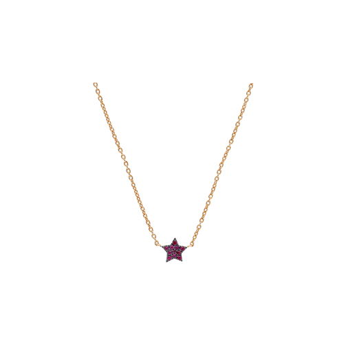 Accedi al prodotto correlato Bartorelli Italian Jewels COLLANA IN ORO ROSA CON STELLA PAV&Eacute; DI RUBINI - 223673