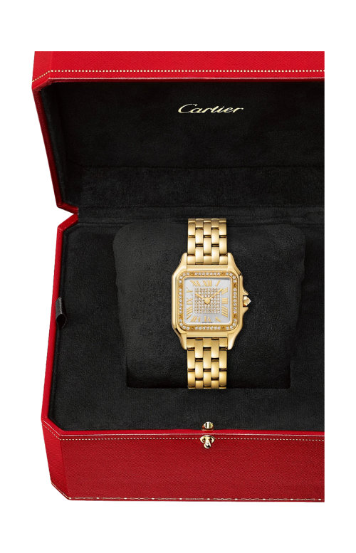 Accedi alla scheda di Cartier PANTH&Egrave;RE DE CARTIER, MODELLO MEDIO, ORO GIALLO, DIAMANTI, QUARZO - WJPN0093