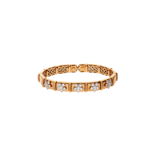 Accedi alla scheda di Bartorelli Italian Jewels BRACCIALE RIGIDO IN ORO ROSA CON FIORI DI DIAMANTI - 1PU0032231/5