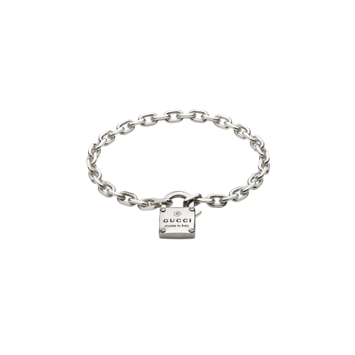 Accedi al prodotto correlato Gucci BRACCIALE TRADEMARK A CATENA CON LUCCHETTO - YBA796341001
