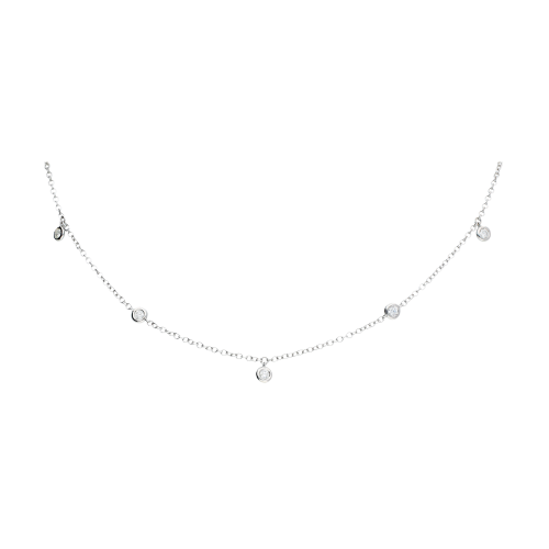 Accedi alla scheda di Bartorelli Italian Jewels Collana girocollo in oro bianco e diamanti bianchi - COSAV5036BWXX