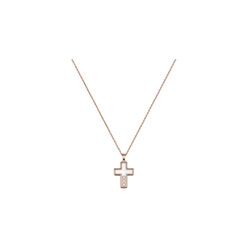 Accedi alla scheda di Chopard CHOPARD - HAPPY DIAMOND CROSS, CIONDOLO ORO ROSA ETICO, DIAMANTI - 79A409