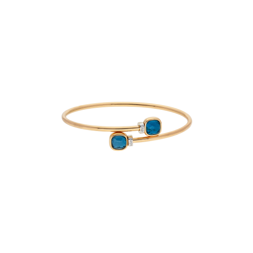 Accedi alla scheda di Pomellato BRACCIALE NUDO MINI IN ORO ROSA CON TOPAZIO BLUE LONDON E DIAMANTI - PBC5020O6WHRDB0TL