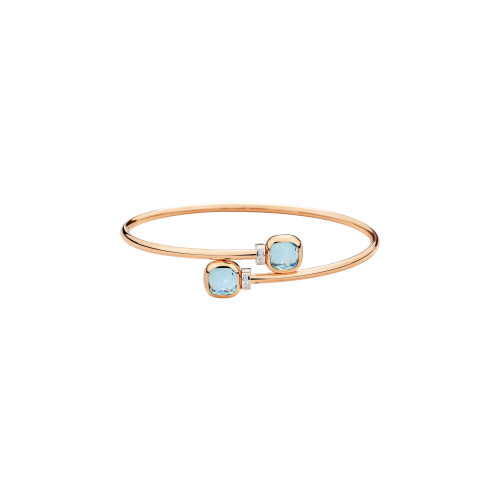 Accedi alla scheda di Pomellato BRACCIALE NUDO MINI ORO ROSA CON TOPAZIO AZZUTTO E BRILLANTI BIANCHI - PBC5020O6WHRDB0YY