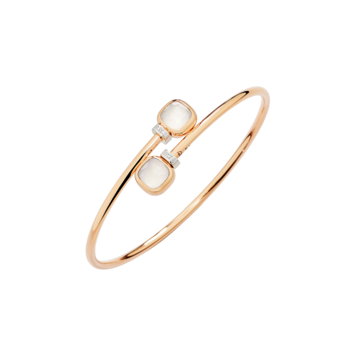 Accedi alla scheda di Pomellato BRACCIALE NUDO MINI ORO ROSA CON TOPAZIO MILKY E DIAMANTI BIANCHI - PBC5020O6WHRDBQLT
