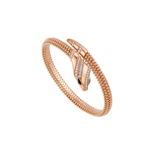 Accedi alla scheda di Bulgari BRACCIALE SERPENTI PALLINI IN ORO ROSA, DIAMANTI E OCCHI IN ONICE - BR859857 