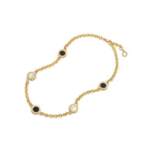 Accedi alla scheda di Bulgari COLLANA BVLGARI BVLGARI 50TH ANNIVERSARY IN ORO GIALLO CON ELEMENTI IN MADREPERLA E ONICE - CL860454
