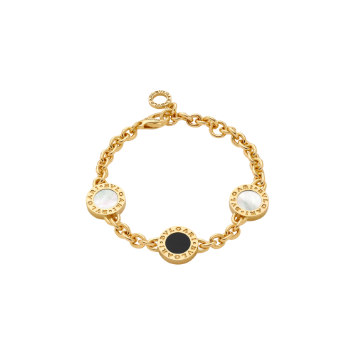 Accedi alla scheda di Bulgari BRACCIALE BVLGARI BVLGARI 50TH ANNIVERSARY IN ORO GIALLO CON ELEMENTI IN MADREPERLA E ONICE - BR860463